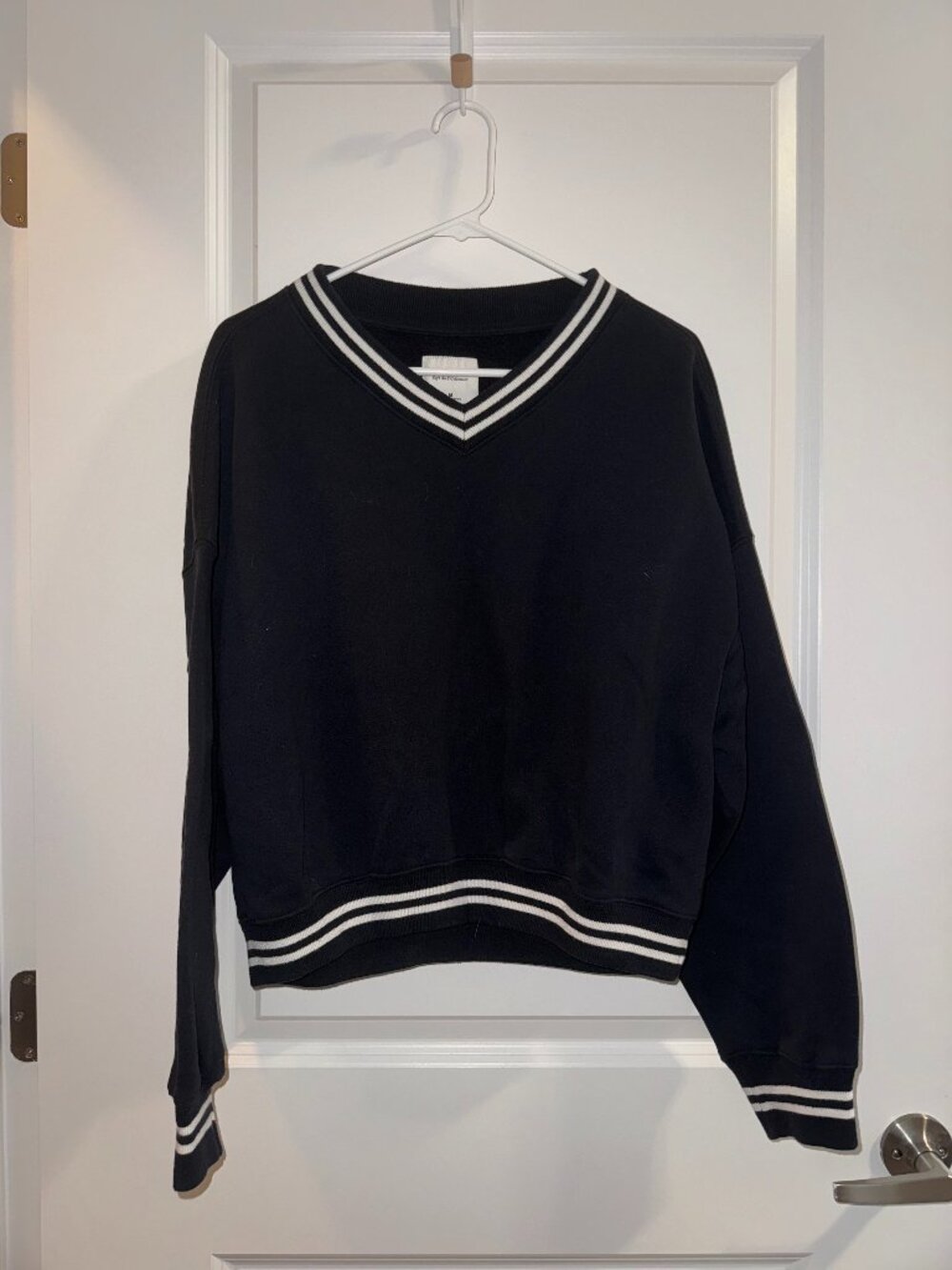 Oversized V-Neck Sweatshirt